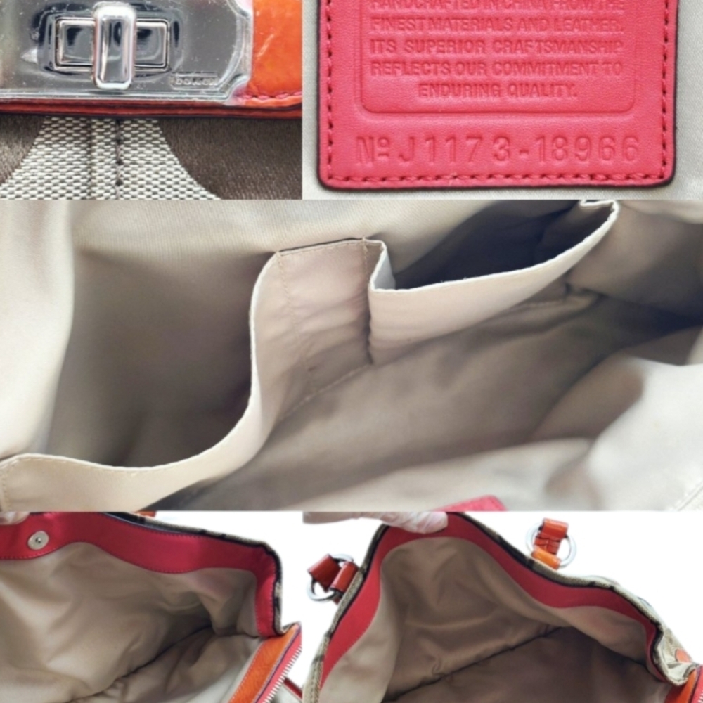 Coach Signature Chelsea Jayden Carryall tote Bag W/silver Hardware & Dust Bag - Picture 6 of 16